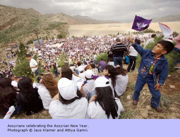 Assyrians celebrating the Assyrian New Year.