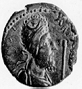 Edessan coin depicting King Abgar Ukkama, the world's first Christian King.