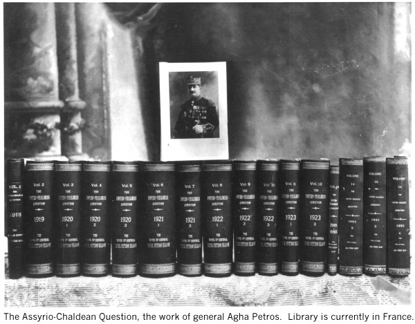 The Assyrio-Chaldean Question, the work of general Agha Petros. Library is currently in France.