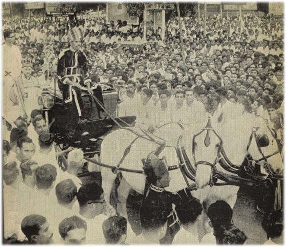 His Holiness, Mar Eshai Shimun XXIII, Catholicos - Patriarch of the East, 1920-1975, visiting India.