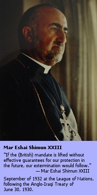 His Holiness, Mar Eshai Shimun XXIII