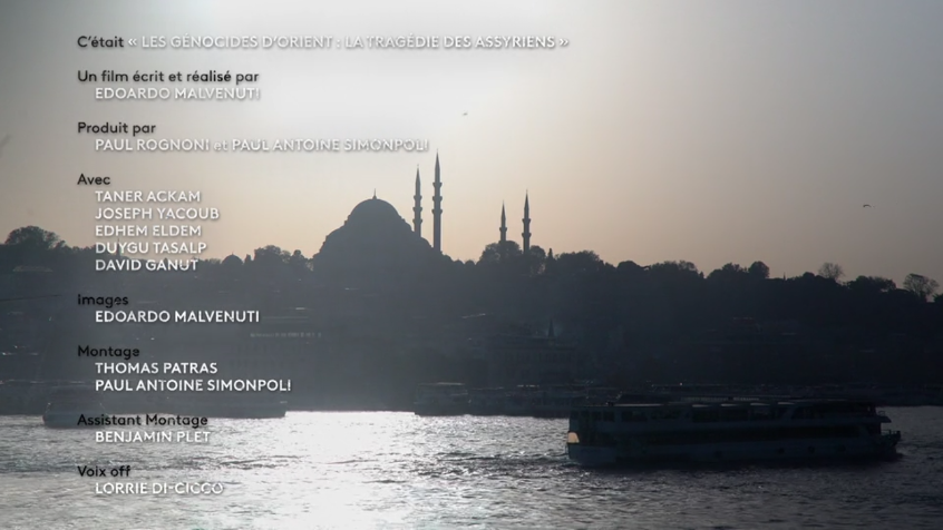 LES GENOCIDES D’ORIENT: LA TRAGÉDIE DES ASSYRIENS [Genocide in the Orient: The Tragedy of the Assyrians] credits