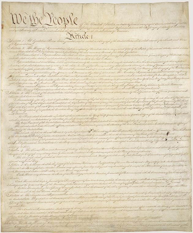 U.S. Constitution, September 17, 1787