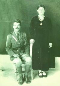Aprim Minashe Aprim’s parents: Assyrian Levy Officer Minashe Aprim and Shoshan, Mosul, 1924.
