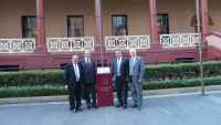 Assyrian delegation at The New South Wales, Parliament House, Sydney, Australia, June 18, 2014.