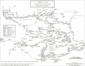 Mesopotamia: Tur-Abdin, Assyria. (area borders southeastern Turkey, northeastern Syria and northwestern Iraq)