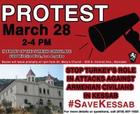 Protest to Stop Turkey's Role in Attacking Kessab, Syria
