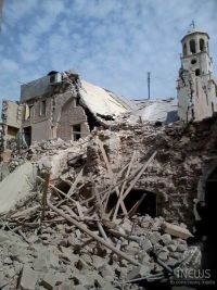 Aleppo’s Armenian Church of Forty Martyrs destroyed (photo: iNews)