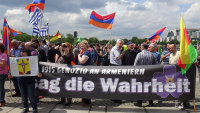 Armenians, Assyrians and Greek activists in Berlin Germany, June 15, 2016.