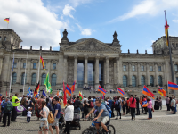 Armenians, Assyrians and Greek activists in Berlin Germany, June 15, 2016.
