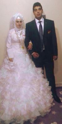 The bride and her new husband.  Courtesy of the family.