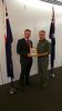 Hon. Chris Bowen MP, and Albert Moshi.