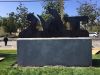 Installation of Assyrian sculpture "Shlama" in Los Altos, California. (Photo: City of Los Altos.)