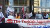 Coalition Rallies outside Turkish Consulate in Los Angeles, California, on March 09, 2014.