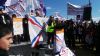 A Demand for Safe Haven: Hundreds Rally in Front of Parliament House in Canberra, Australia, August 28, 2014.