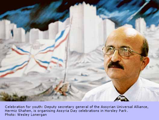 Celebration for youth: Deputy secretary general of the Assyrian Universal Alliance,
Hermiz Shahen, is organising Assyria Day celebrations in Horsley Park. Photo: Wesley Lonergan