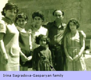 Irina Sagradova Gasparyan family